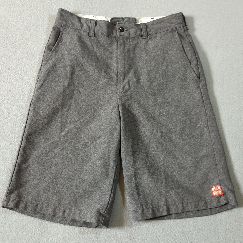 Red‎ Kap Vans Shorts Gray Size 30 (29) Polyester Blend Mens Casual